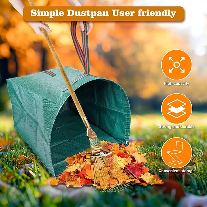 Leaf Collector,Reusable Yard Waste Bags 3 PACK,40 Gallons Leaf Bag Holder,Collapsible Garden Bags, Reuseable Heavy Duty Lawn and Leaf Bags, Yard Garden Bags for Leaves Lawn Grass Clippings