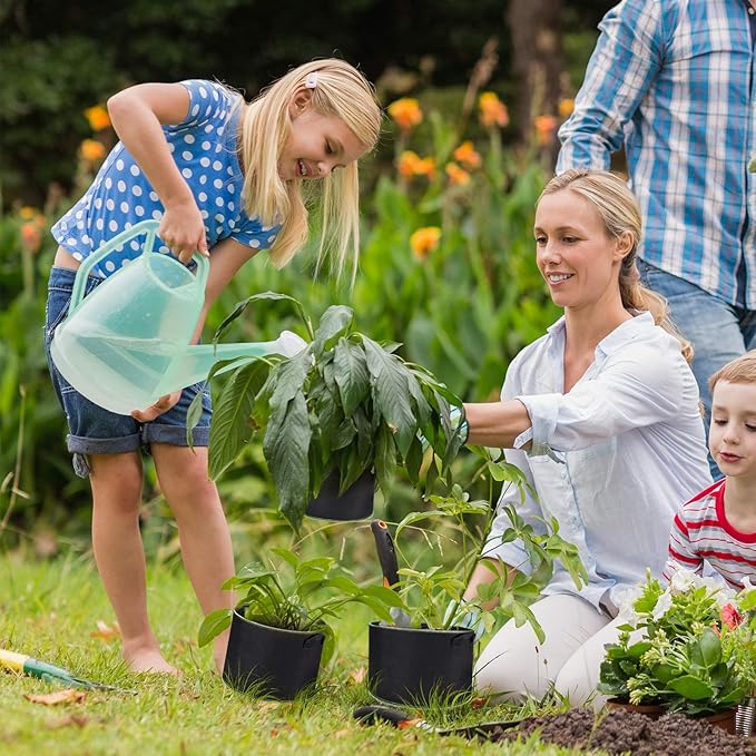 Delxo 20-Pack 7 Gallon Heavy Duty Aeration Thickened Nonwoven Fabric Pots Plant Grow Bags with Handles