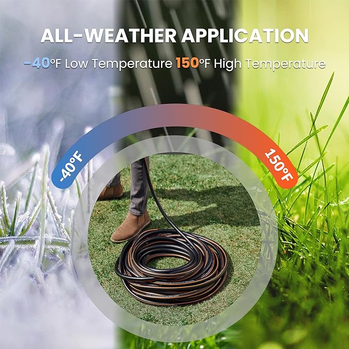 Giraffe Tools Leader Hose 10ft x 5/8", Short Water Hose Heavy Duty for Hose Reel, Lightweight, Flexible with Double Female Fittings