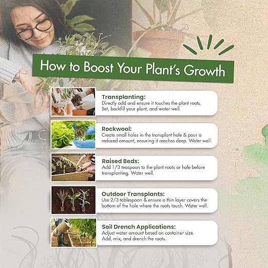 4oz 4X Mycorrhizae for Plants - Mycorrhizal Inoculant - Root Enhancer & Concentrated Myco, Superior Mycorrhizal for Plants, Ideal Mycorrhizae Powder for Increased Nutrient Uptake & Stronger Roots