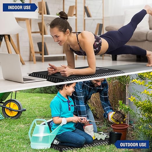 WORKPRO Extra Thick Kneeling Pad, Soft Foam Knee Cushioning, Extra Large Foam Kneeler Mat for Auto-Repair, Gardening, Workout Supplies, 28 x 16 x 1.2in, Black