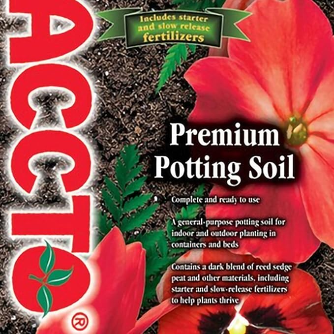 General All Purpose Premium Potting Soil with Perlite for Indoor Outdoor Pots, Planters, Raised Bed, and Container Gardening, 50 Pounds