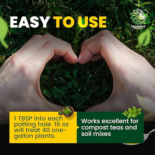 GreenGro Granular Plus Myco, All-in-One Fertilizer with Kelp and Humic Acid for Plants, Organic Root Stimulator Plant Food with Mycorrhizae for Indoor & Outdoor Gardens 50 lb