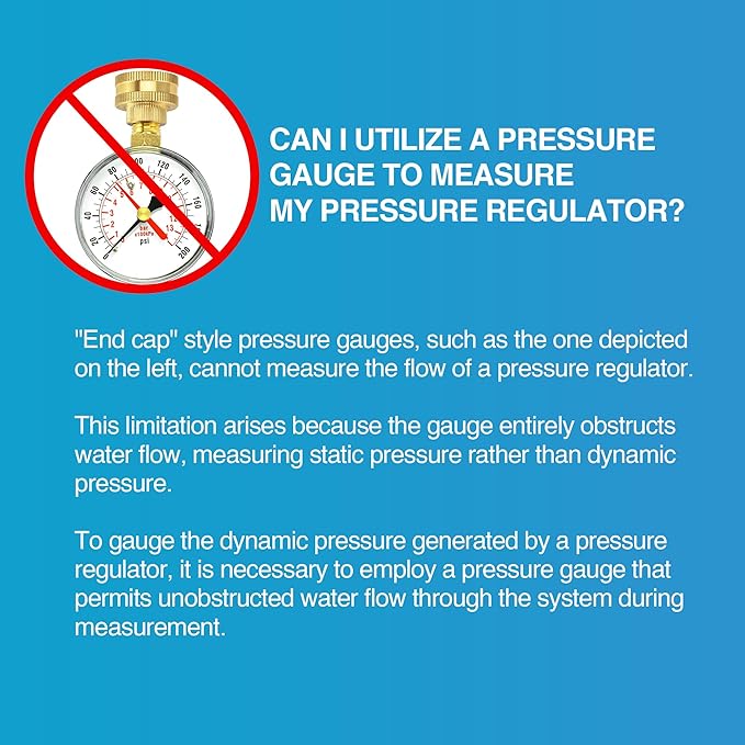 4 Pcs 45 PSI Drip Irrigation Pressure Regulator Faucet Adapter Kit, 2 Pcs 3/4" FHT x 3/4'' MHT Pressure Regulator, 2 Pcs 1/2 Inch Drip Irrigation Tubing Adapter for Drip Irrigation System