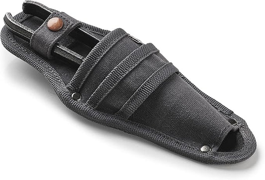 Barebones Pruner & Sheath - Vintage Inspired Japanese Design Pruners for Gardening - Multipurpose Pruning Shears with Canvas Sheath - Gardening Tools Made with Durable Steel