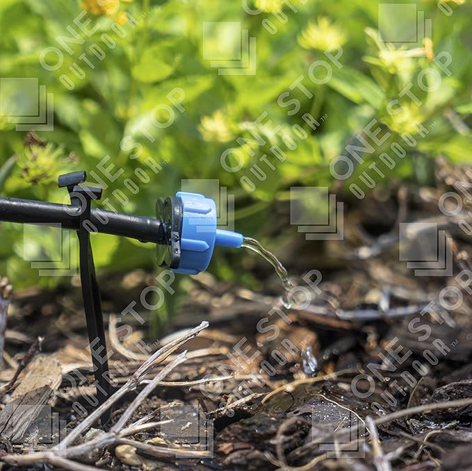 (50-PACK) - 2 Gallons Per Hour Pressure Compensating Drip Emitters - Premium Drippers for Drip Irrigation (2 Gallons Per Hour)