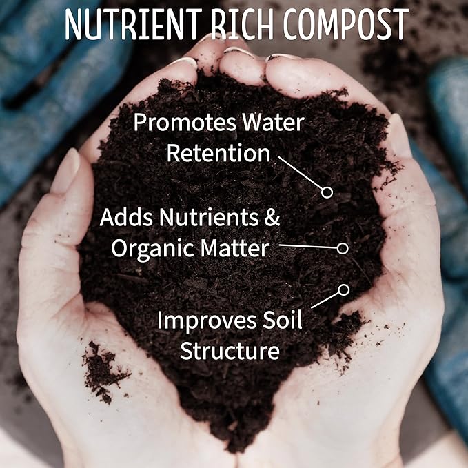 Ribbon Organics OMRI Certified Organic Compost Size: 7.9 Gallons, 32-35 Pound Bag