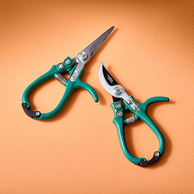 Modern Sprout Gardening Shears & Pruners 2-pack, Lightweight, Durable, One Size (Ocean)