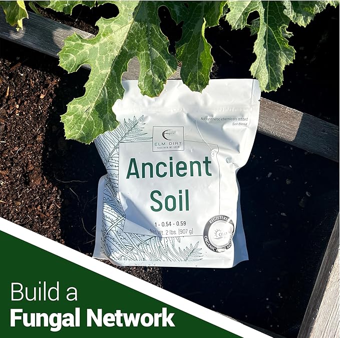 Elm Dirt Premium Ancient Soil for All Plants - Organic Plant Soil for Outdoor Plants & Indoor Plant Soil | Garden Soil for Plant Nutrients Growth & Protect your Plants Bugs - Roots Organic Soil (4lbs)