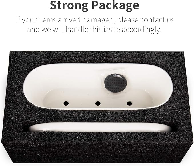 Oval Ceramic Planter Pot with Drainage Hole Saucers 11 Inch Succulents Planter Home Decor for Indoor Outdoor Plants Herb Cactus with 3 Mesh Pads, Plants Not Included