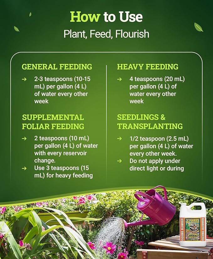 FoxFarm Tiger Bloom Liquid Fertilizer Concentrate - Fast Acting Formula for Vicious Growth with Phosphorus - Encourages Fruit, Flower & Bud Development, NPK 2-8-4 (Gallon)