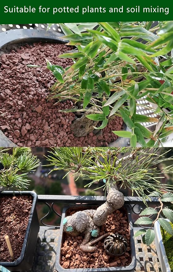 Horticultural Calcined Clay Soil Bonsai Cactus Soil Additive for Succulent Plants (5 QT, 1/8 inch)