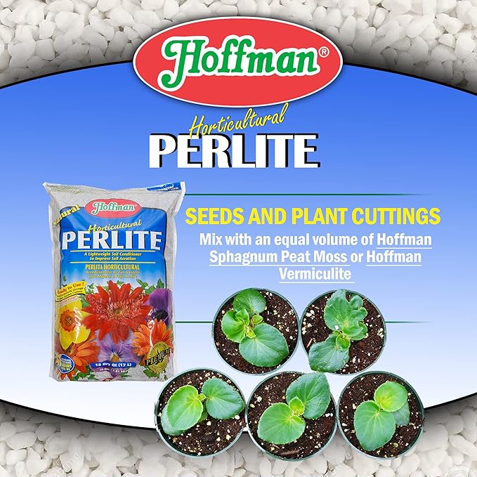 Hoffman 16504 Horticultural Perlite, 18 Quarts, 2 Pack