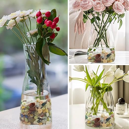 10LB Colorful Pebbles for Succulent, 3/8 Inch Natural River Rocks for Plants, Natural Decorative Polished Pebbles for Cactus,Vases, Planters,Outdoor Gardening and Indoor Plants