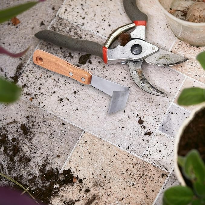 Happyyami 2pcs Bark Spud Debarking Tool Log Peeler Bark Removal Tool Crack Weeder for Patio Lawn Yard Woodworking Hand Tool