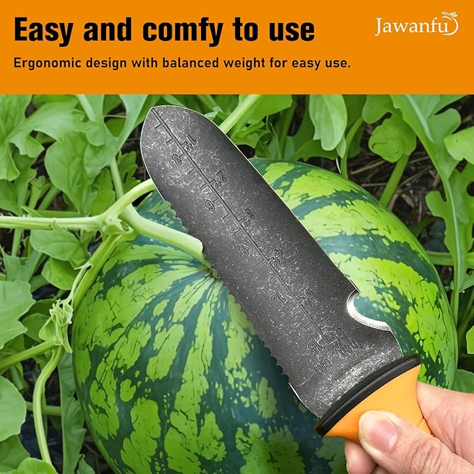 Hori Hori Garden Knife, Stainless Steel Gardening Knife Tool, Multi-Purpose Soil Knife with Sheath,Ergonomic TRP Handle for Weeding, Digging, and Cultivating,7" Blade- in Gift Box