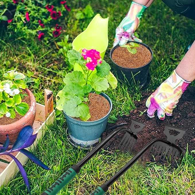 4 Pack Uprooting Weed Pulling Tools,Garden Hand Weeder Tools, Manual Multifunctional Weeders Gardening Tools for Yard and Garden