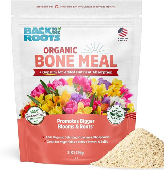 Back to the Roots 100% Organic Bone Meal | Made in The USA | Premium Nutrition for Indoor and Outdoor Plants
