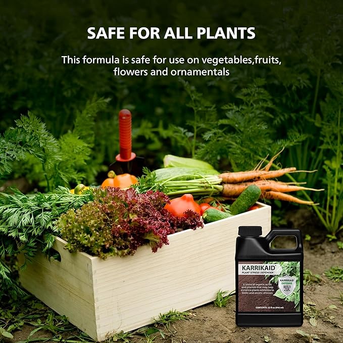 Plant Stress Defender Liquid Advanced Formula for Thriving Plants Shields Against Environmental Stress and Plant Fertilizer Boosts Growth Ideal for Indoor and Outdoor Gardens - 32 fl oz