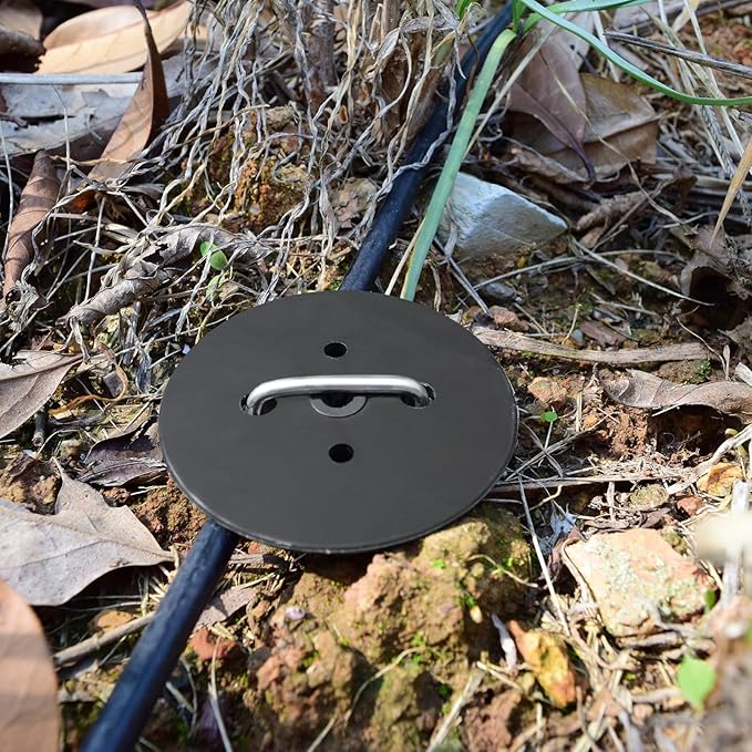 100 Pack Landscape Staples with Gasket, 6 Inch Artificial Turf Stakes Heavy Duty 11Gauge Sod Pins Galvanized Yard Stakes for Decorations, Weed Barrier Fabric, Irrigation Tubing