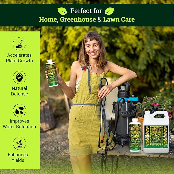 FoxFarm Bushdoctor Kelp Me Kelp You Fertilizer, Liquid Seaweed Extract for Plants, Vegetables, & Flowers - Promotes Root Growth & Soil Health - Perfect for Hydroponics & Soil, NPK 0.5-0-0.5 (Quart)