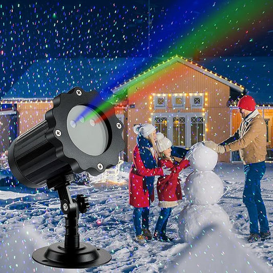 Christmas Laser Light Projector - Outdoor Projector Laser Lights Waterproof Remote Control, Red Green and Blue Star Show Decorations for Holiday Party Garden