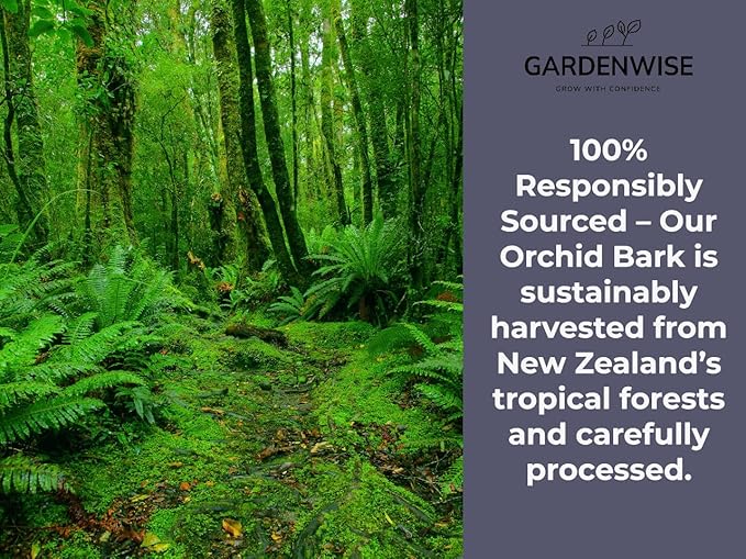 Premium Orchid Bark for Potting Mix – Ready-to-Use Pine Bark for Indoor Plants, Orchid Repotting & Soil Mix Creation, Ideal Orchid Medium (10 quarts)