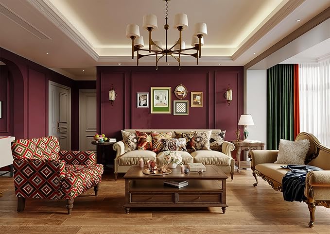 Dimoon 78.7''x17.7'' Red Peel and Stick Wallpaper Contact Paper Modern Self Adhesive Wall Paper Removable Renter Friendly Textured Solid Color Shelf Cabinet Vinyl Roll (78.7''x17.7'',Retro Red)