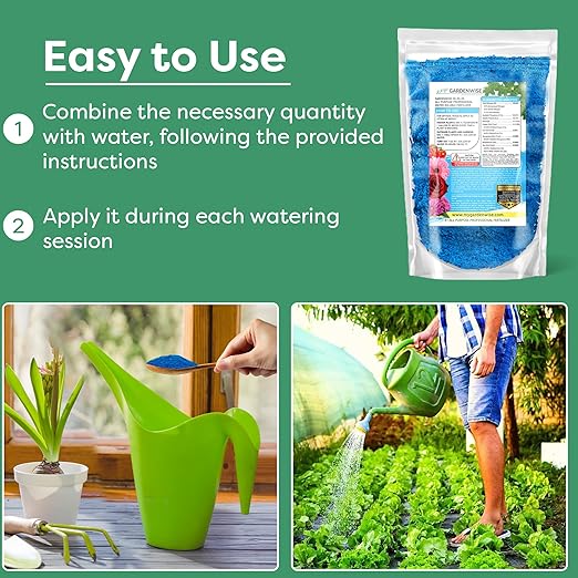 20-20-20 Water-Soluble Fertilizer – Powder for Liquid Plant Food for Indoor & Outdoor Plants, Orchids, Vegetables, Lawns, Flowers – 20 20 20 Fertilizer (8 oz)
