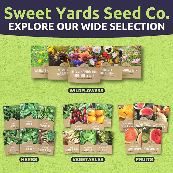 Southwest Regional Mix - Bulk 1/4 Pound Pouch - 60,000 Flower Seeds for Planting - Wildflower Mix