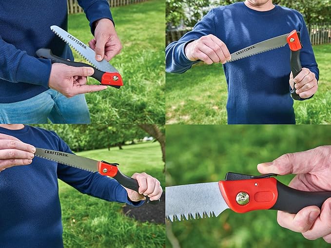 CRAFTSMAN CMXMKIT0170 Tree & Shrub Pruning Set with Bypass Pruning Shears, Bypass Lopper and Folding Pruning Saw