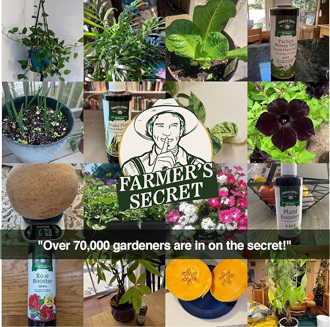 Farmer’s Secret Soil Revitalizer (128oz) - Organic (OMRI Listed) Soil Microbe Booster - Liquid Compost Soil Amendment - Activated Humic Acid - Liquid Compost Soil Amendment