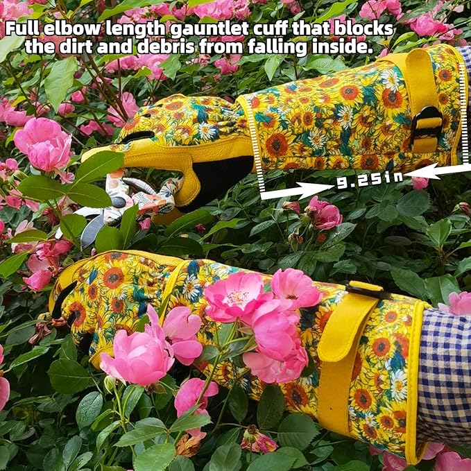 Gardening Gloves for Women and Men, Thorn Proof&Puncture Resistance Garden Gloves,Gauntlet Gloves,Gifts