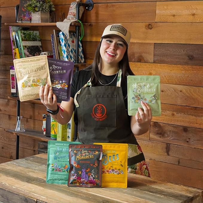 Wildflower Seeds Bulk, 2 Oz. 80,000+ Seeds, Rocky Mountain Wildflower Seeds, 18 Non-GMO Varieties of Rocky Mountain Flower Seeds - Rocky Mountain Seed Mix for Planting - Pollinator Wildflower Seeds