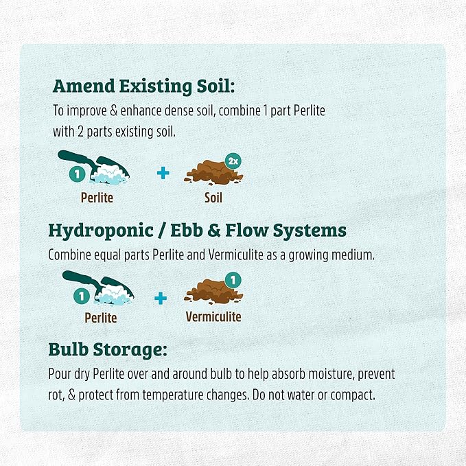 Back to the Roots 100% Organic Perlite (24 qt Value Pack) | Made in The USA | Premium Nutrition for Indoor and Outdoor Plants