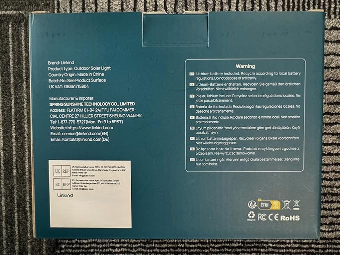 Linkind Solar Lights Outdoor 60 LEDs Solar Lights for Outside Ultra-Bright 800LM S olar Spot Lights 30% Conversion Rate Solar Landscape Light Waterproof IP67 for Garden Yard Pathway, 2Pack Cool White