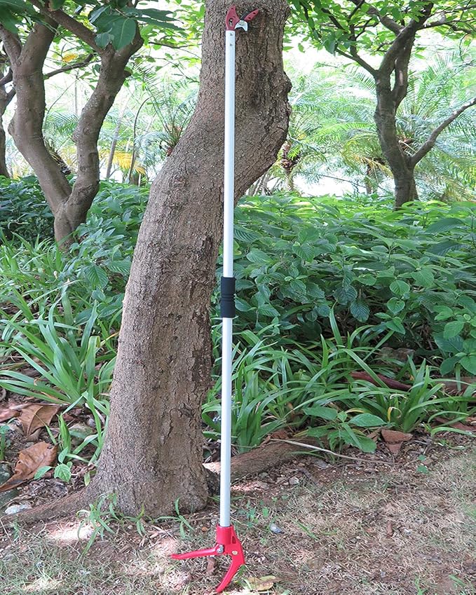 6 Feet Cut and Hold Tree Pruner, Rotation Pole Tree Trimming, Long Reach Fruit Picker, Branches Bypass Lopper