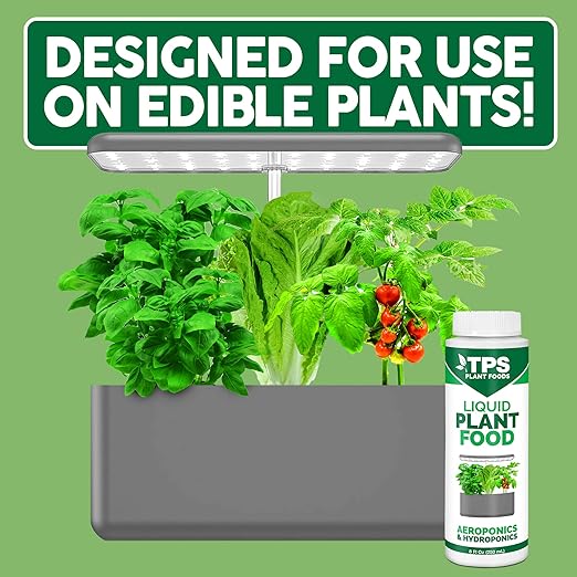 TPS NUTRIENTS Liquid Plant Food for use in AeroGarden, IDOO and Hydroponic Growing Systems, Liquid Fertilizer, 32 oz (1 Quart)