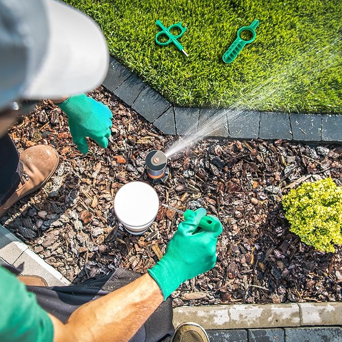 3 Pack Sprinkler Adjustment Tool Compatible with Hunter MP PGP, RainBird 5000 Sprinkler Head, Sprinkler Key Tool Adjustment Wrench for Lawn Irrigation Sprinkler System Repair