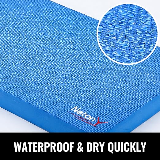 NETANY 2 Pack Extra Thick Kneeling Pad for Gardening, Comfortable Knee Pad Cushion, Extra Large Foam Kneeler Mat for Gardening, Baby Bath, Workout, Exercise & Yoga, Mechanic, 17.8 x 11 x 1.5 in, Blue