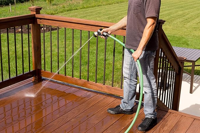 Rain Bird PGH50 Premium Heavy-Duty Garden Hose, 100% EDPM Rubber, Hexagonal, 5/8" Inside Diameter x 50’ Long, Green