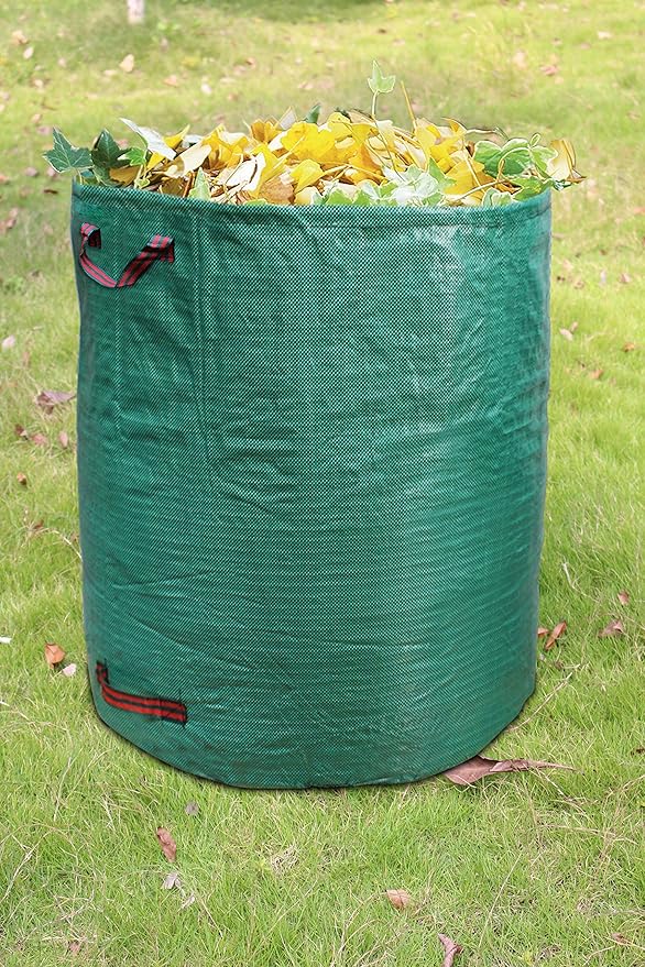 PHYEX 5-Pack 72 Gallons Garden Bag Heavy Duty Gardening Bags, Lawn Pool Garden Leaf Waste Rubbish Plants Grass Bag (5 X 72Gallons)