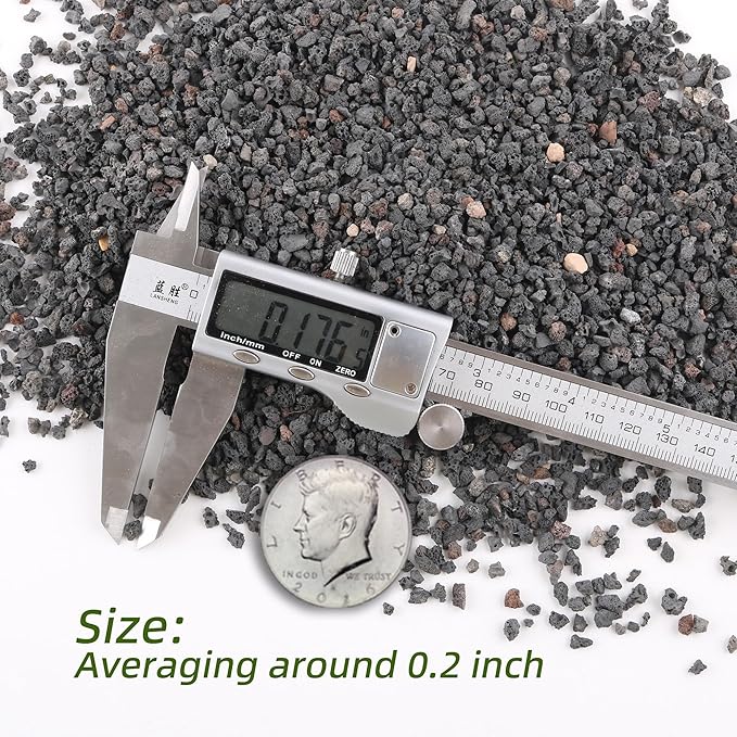 5 LB Black Lava Rocks for Plant