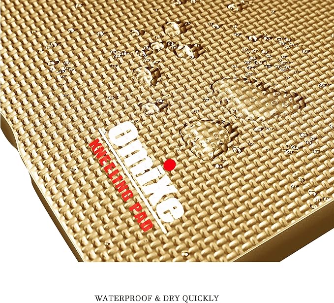 Extra Thick Kneeling Pad Comfy Foam Kneeler Mat Garden Knee Pad Cushion for Gardening Planting Yard Work Prayer Yoga Mechanic Exercise Workout Baby Bath 18 x 11 x 1.5 Inch Large 2 Pack Beige