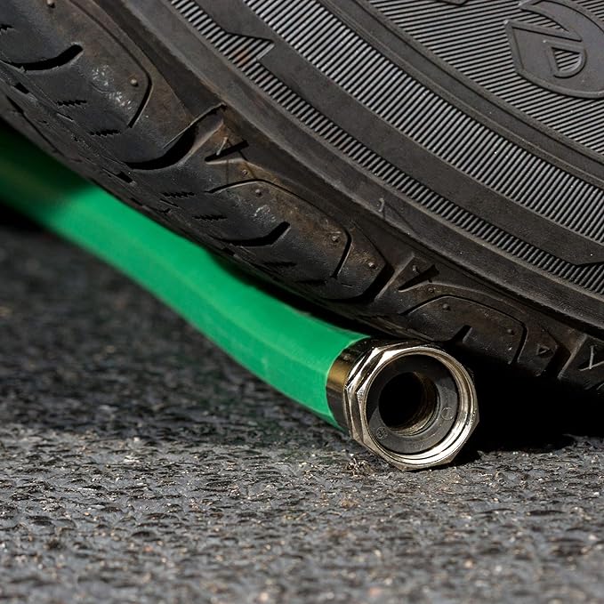 Rain Bird PGH50 Premium Heavy-Duty Garden Hose, 100% EDPM Rubber, Hexagonal, 5/8" Inside Diameter x 50’ Long, Green