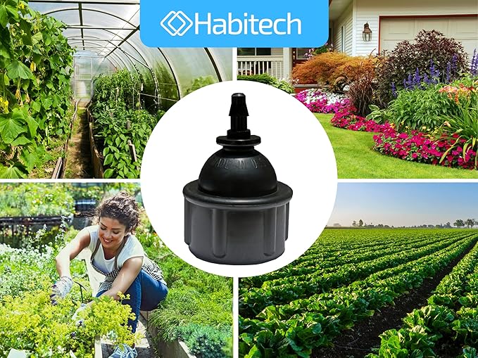 3-Pack 1/4 Inch Drip Irrigation Tubing to Faucet/Garden Hose Adapter - Connector Fittings for 1/4" Tubing x 3/4" FHT