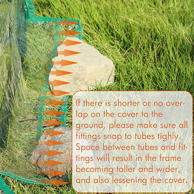 Gardzen Mini Greenhouse Heavy Duty Portable Green House, Clear Tent Small Greenhouse for Indoor Outdoor Plants 71.7”(L) x36.2”(W) x42.5”(H)