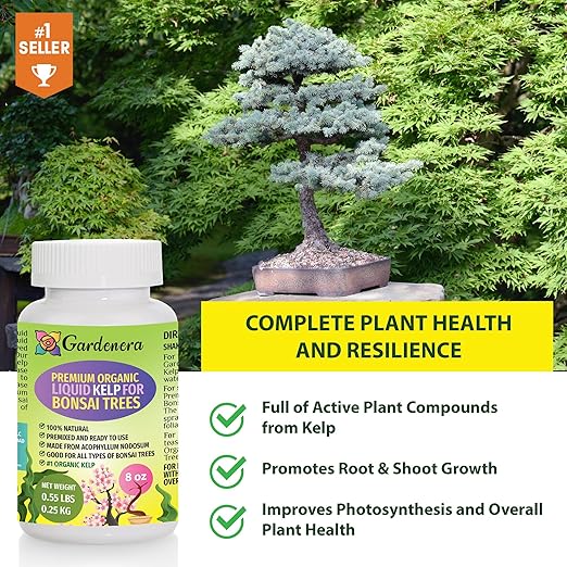 Bonsai Health Boost - 8 oz - Concentrated Kelp & Seaweed Extract for Strong and Healthy Bonsai