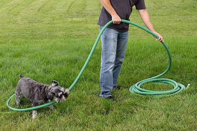 Rain Bird PGH50 Premium Heavy-Duty Garden Hose, 100% EDPM Rubber, Hexagonal, 5/8" Inside Diameter x 50’ Long, Green