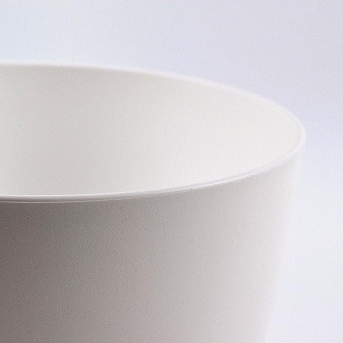 Giraffe Creation Plant Pots Set of 3 (12/10/9 inch), Self-Watering Indoor & Outdoor Flower Planters with Drainage Hole and Reservoir, White